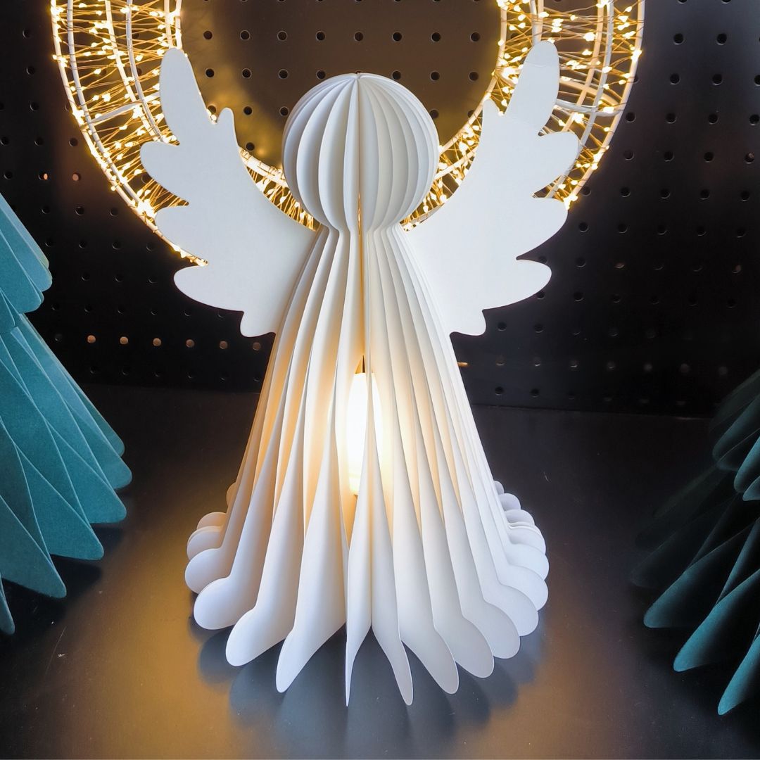 A guirlanda luminosa 3D do Natal 36cm 960 diodos emissores de luz aquece a luz 3000k