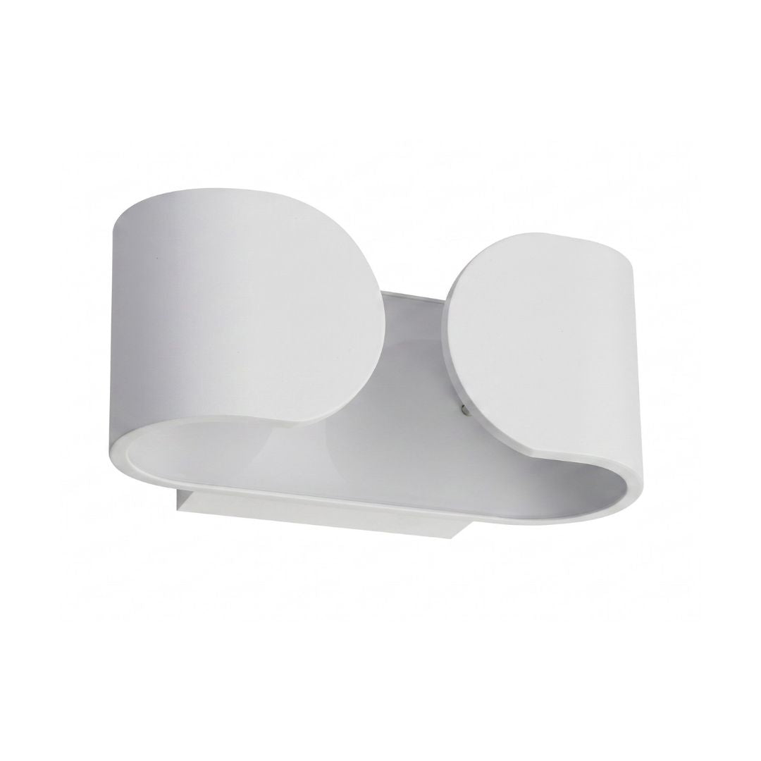 Aplique LED de Pared Interior 6W Blanco Aluminio – Luz Cálida 3000K