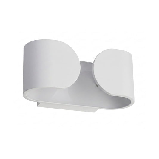 Aplique LED de Pared Interior 6W Blanco Aluminio – Luz Cálida 3000K