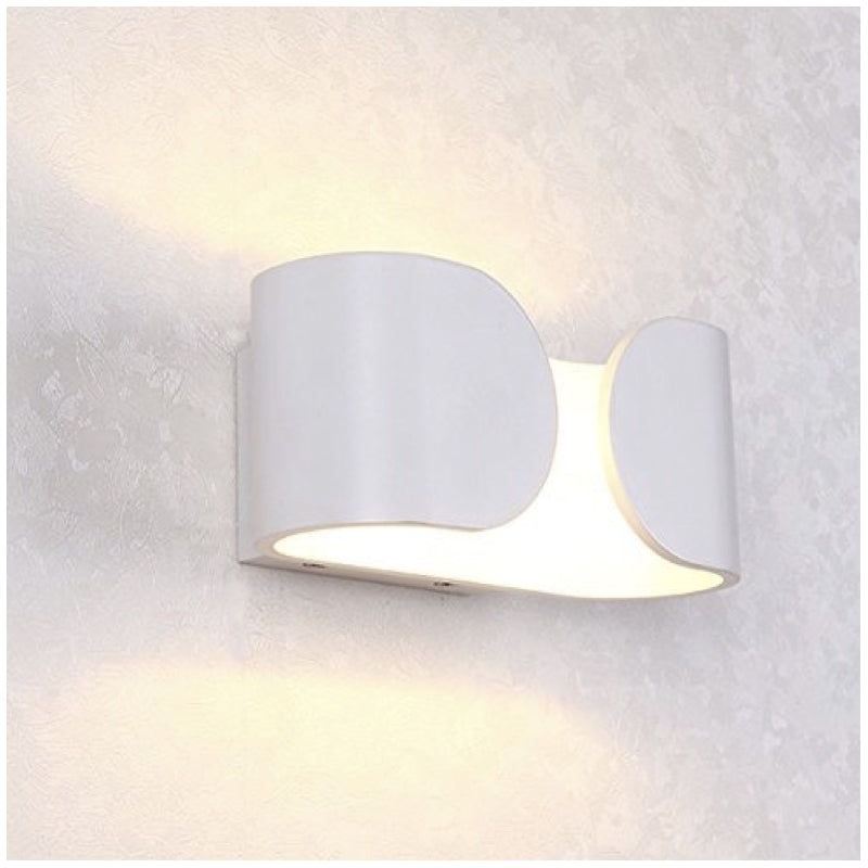 Aplique LED de Pared Interior 6W Blanco Aluminio – Luz Cálida 3000K