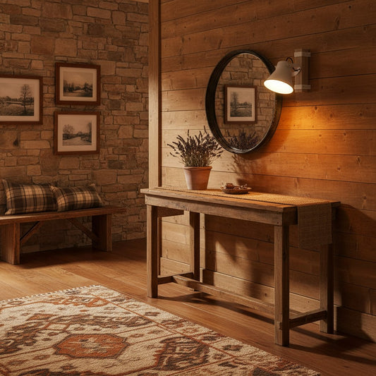 Applique murale en bois et céramique émaillée avec 1 spot