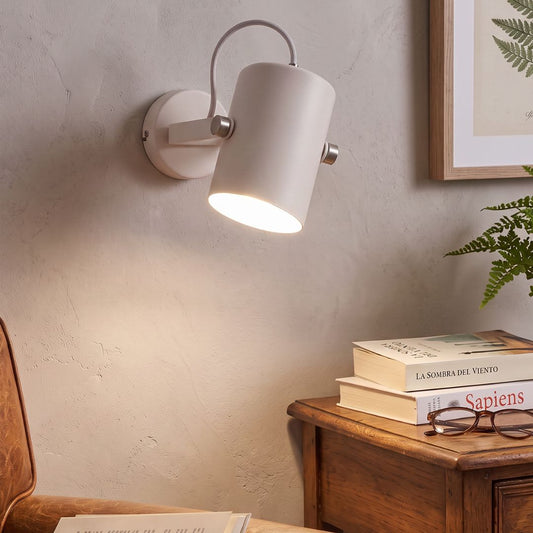 Aplique de Pared Interior Orientable de Aluminio Blanco · E27