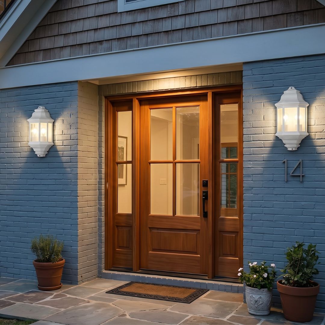 Farol de Pared Exterior con 3 Lados