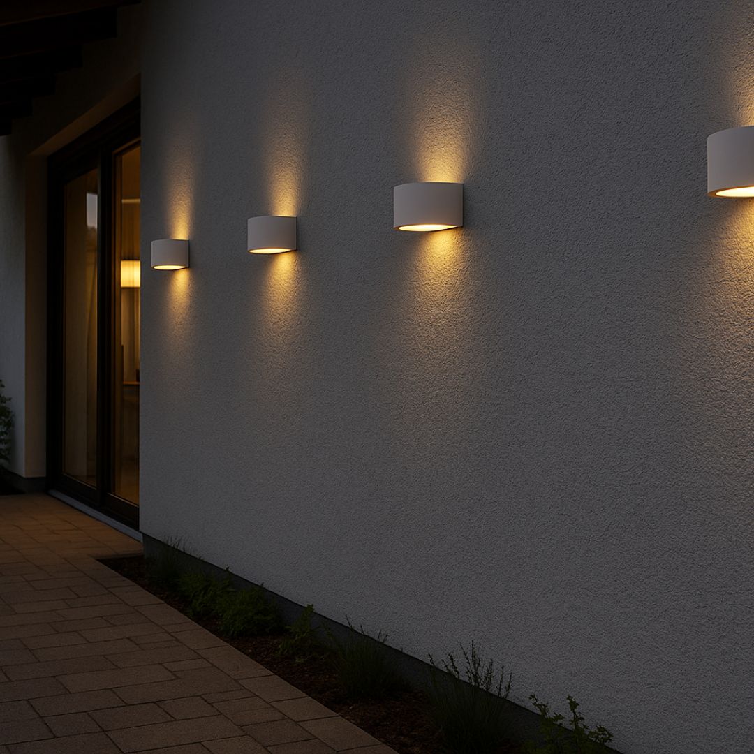Applique murale LED d'extérieur double lumière 2x3,4w 3000k IP54