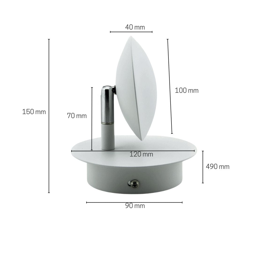 Aplique Led Interior Direccionable 6w 2700k