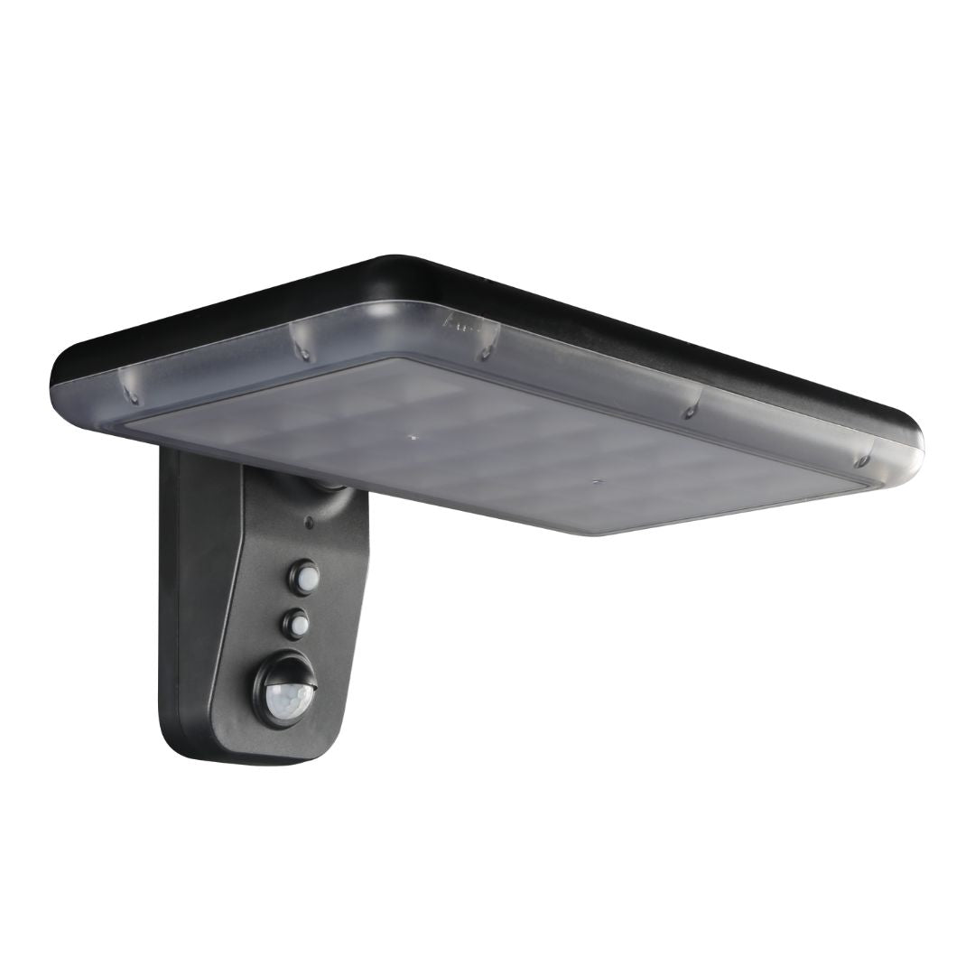 Applique Murale LED Solaire 15W avec Changement de Tonalité, Capteur de Présence et Crépuscule IP65