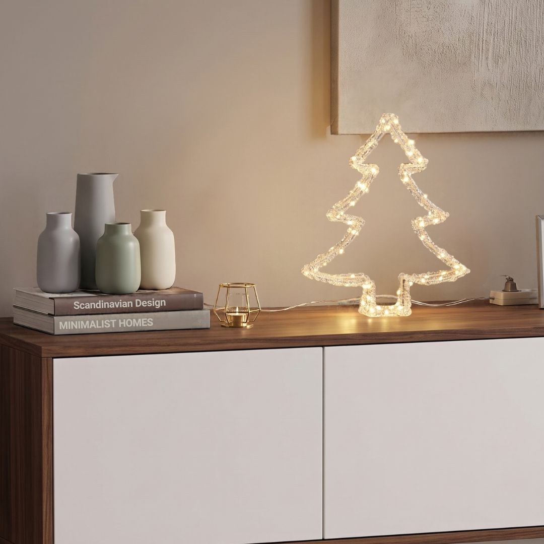 Guirlande LED à piles 0,3W 3100K 1,5m avec étoiles dorées