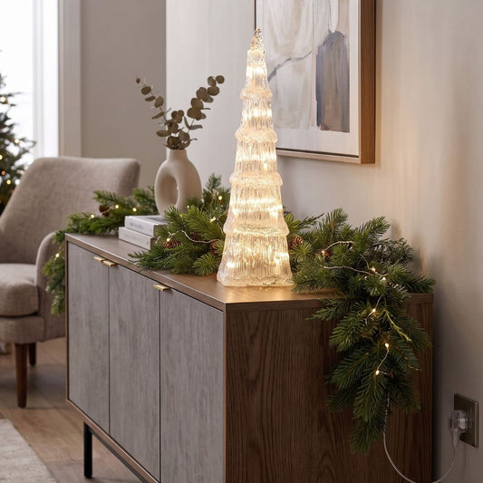 Sapin de Noël LED avec lumière chaude 40 cm