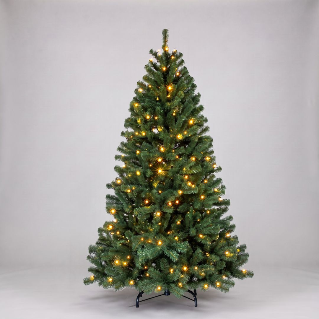 Árbol de Navidad con 260 Luces Leds Cálidas 180cm