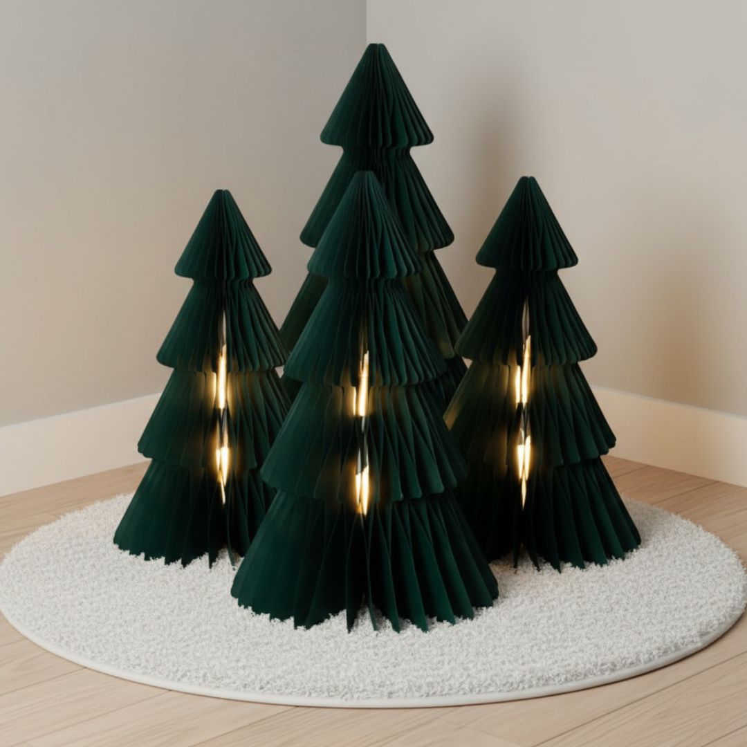 A guirlanda luminosa 3D do Natal 36cm 960 diodos emissores de luz aquece a luz 3000k