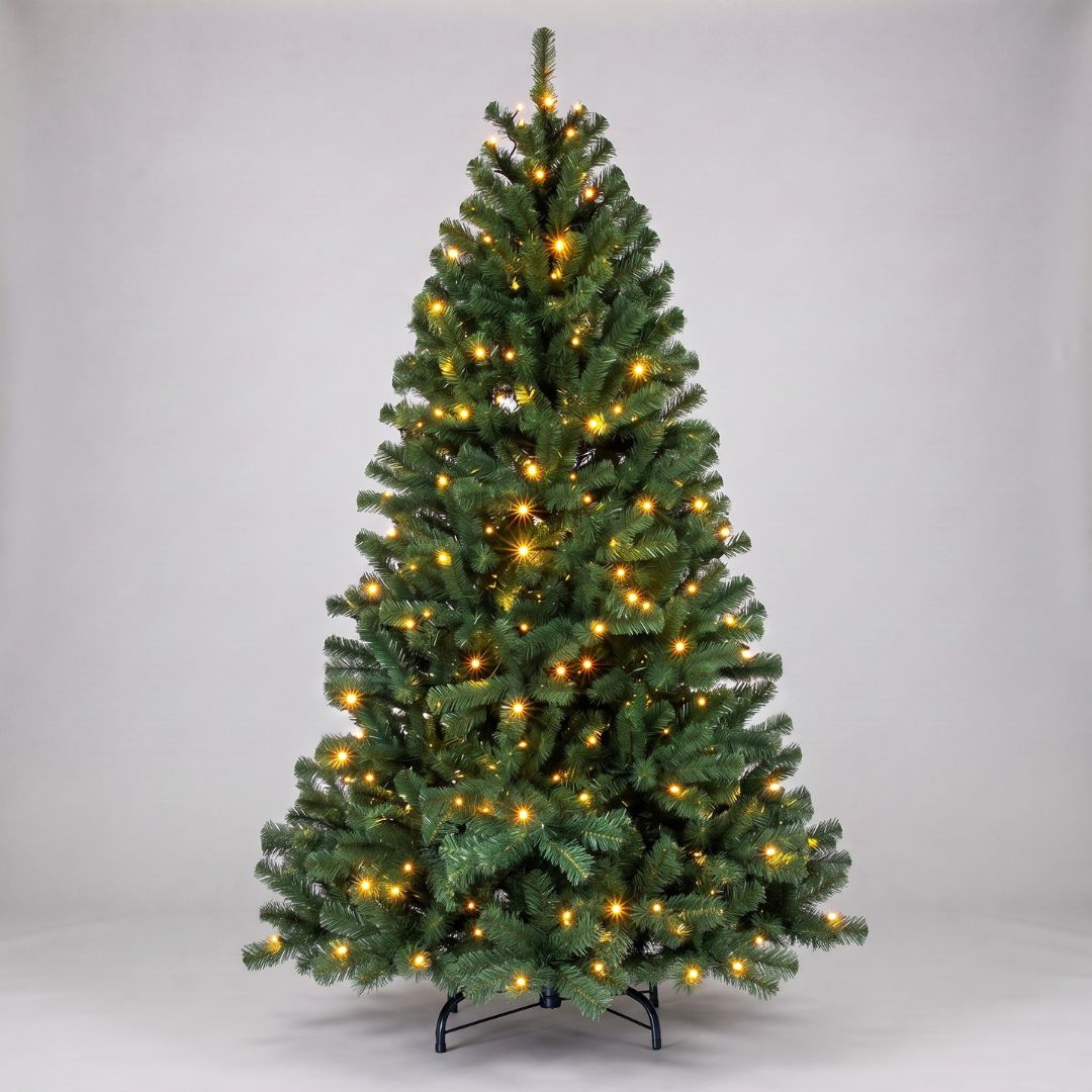 Árvore de Natal com 260 Luzes Led Quentes 180cm