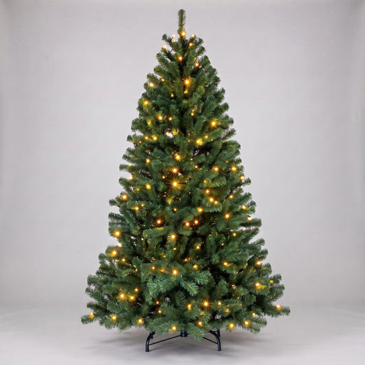 Árbol de Navidad con 330 Luces Leds Cálidas 210cm