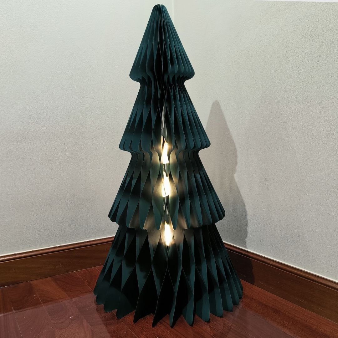A guirlanda luminosa 3D do Natal 36cm 960 diodos emissores de luz aquece a luz 3000k