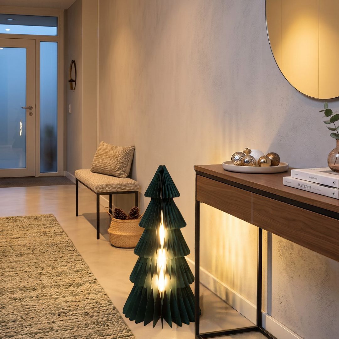 Couronne de Noël Lumineuse 3D 36cm 960 Leds Lumière Chaude 3000k