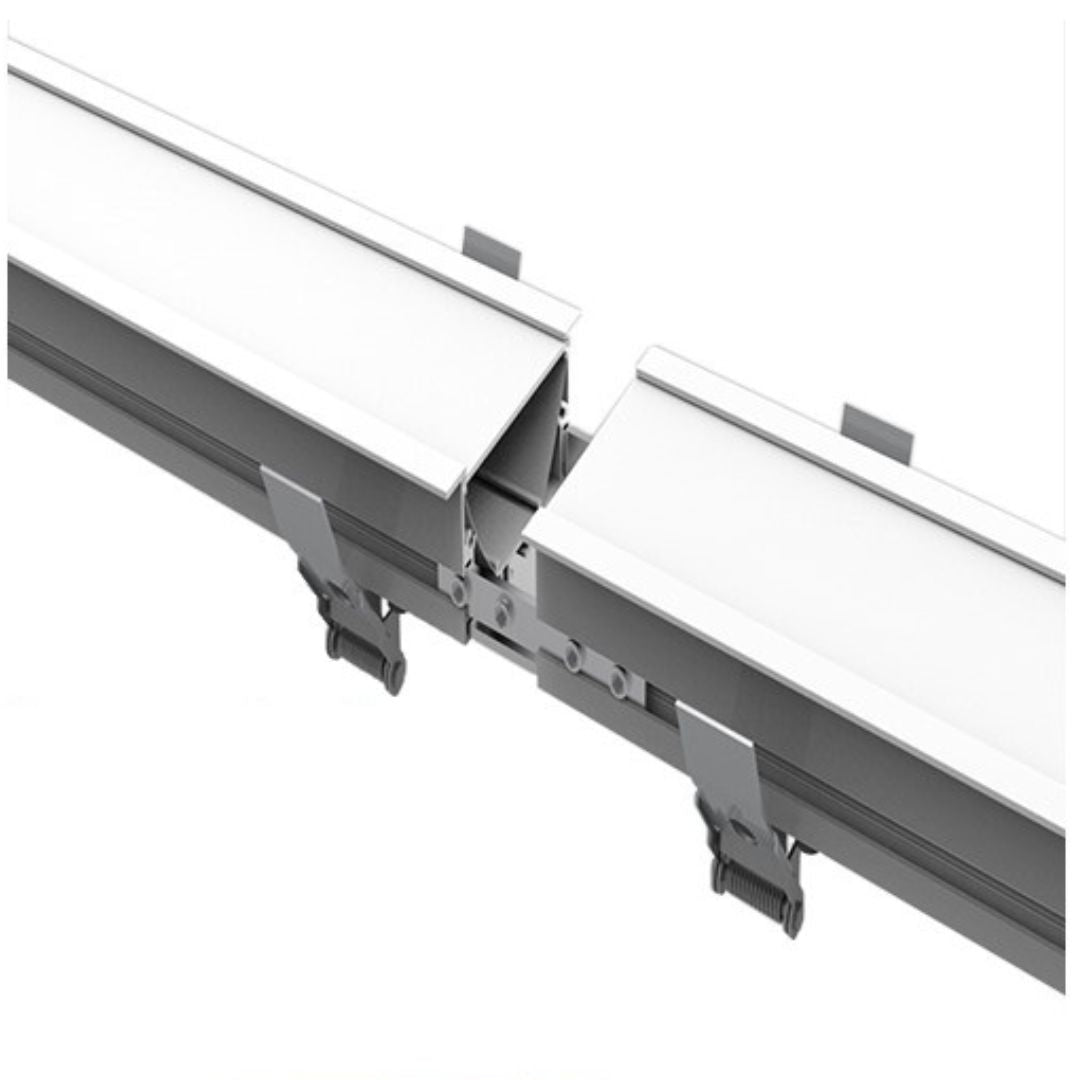 Barra Lineal Led Empotrada, de aluminio blanco 60cm 24W 4000K