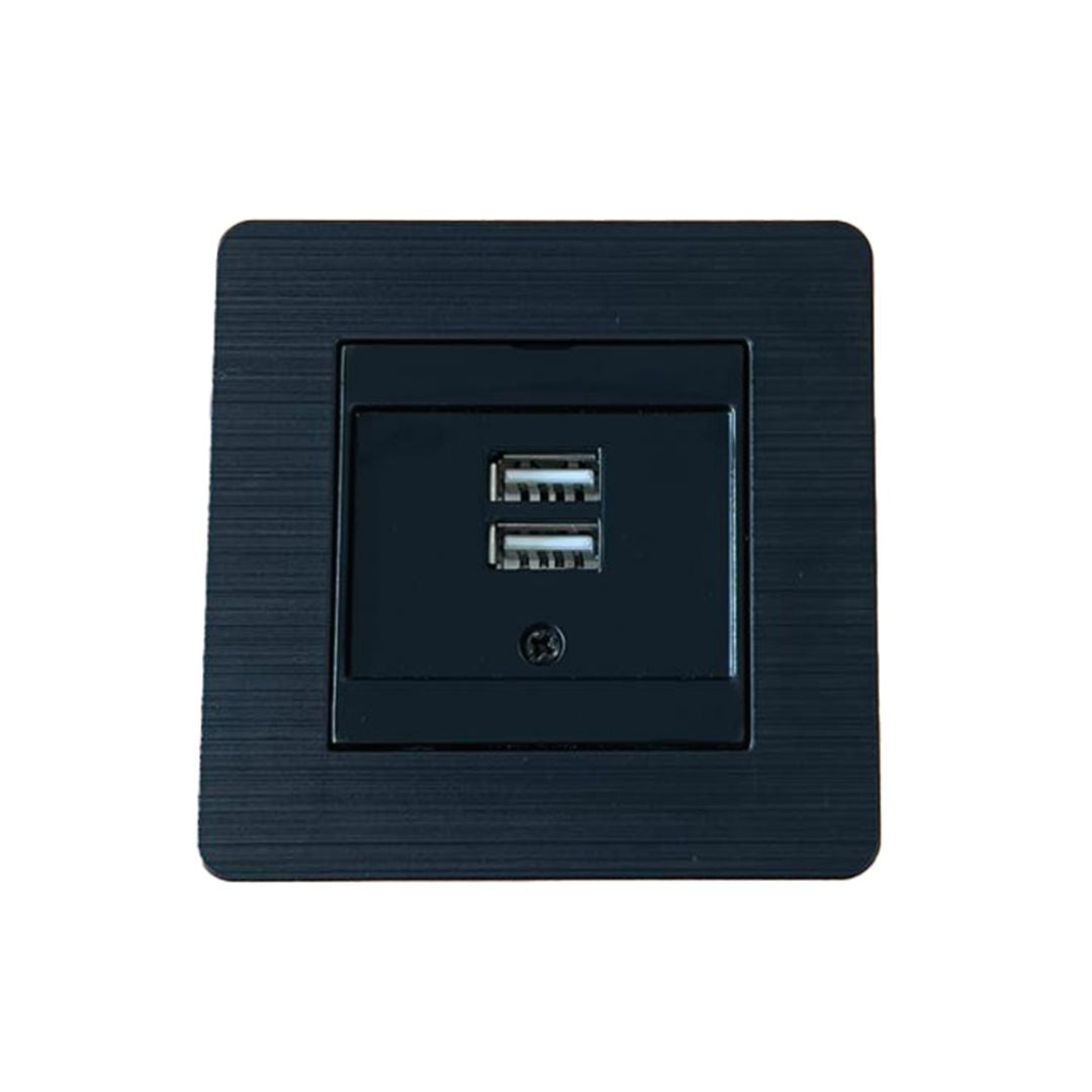 Base Recessada Saída USB Recessed 2.1 A Quadro Incluído Série Nilson