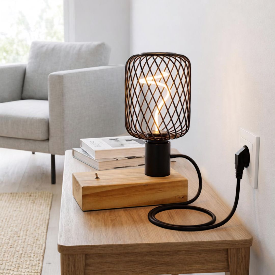 Candeeiro de mesa LED recarregável de 1,5 W com mudança de tom e intensidade de luz
