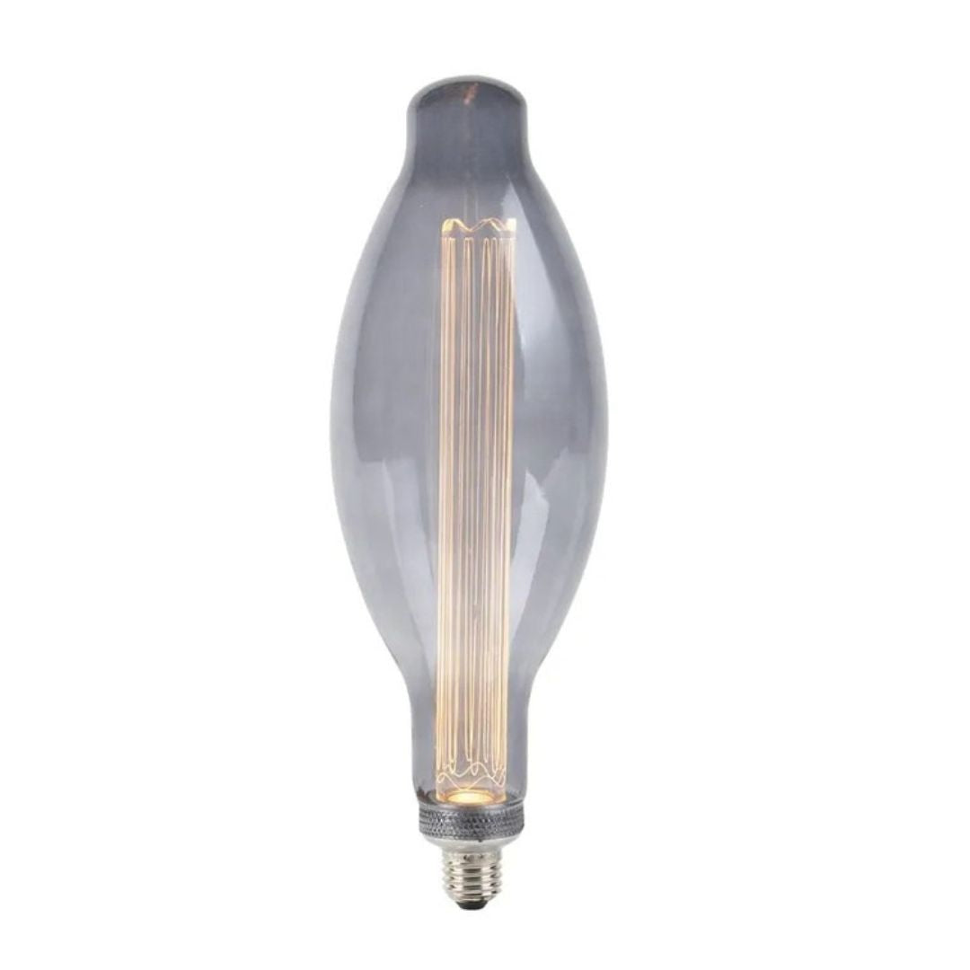 Lâmpada Decorativa Led E115 E27 4W 1800K Vidro Cinza