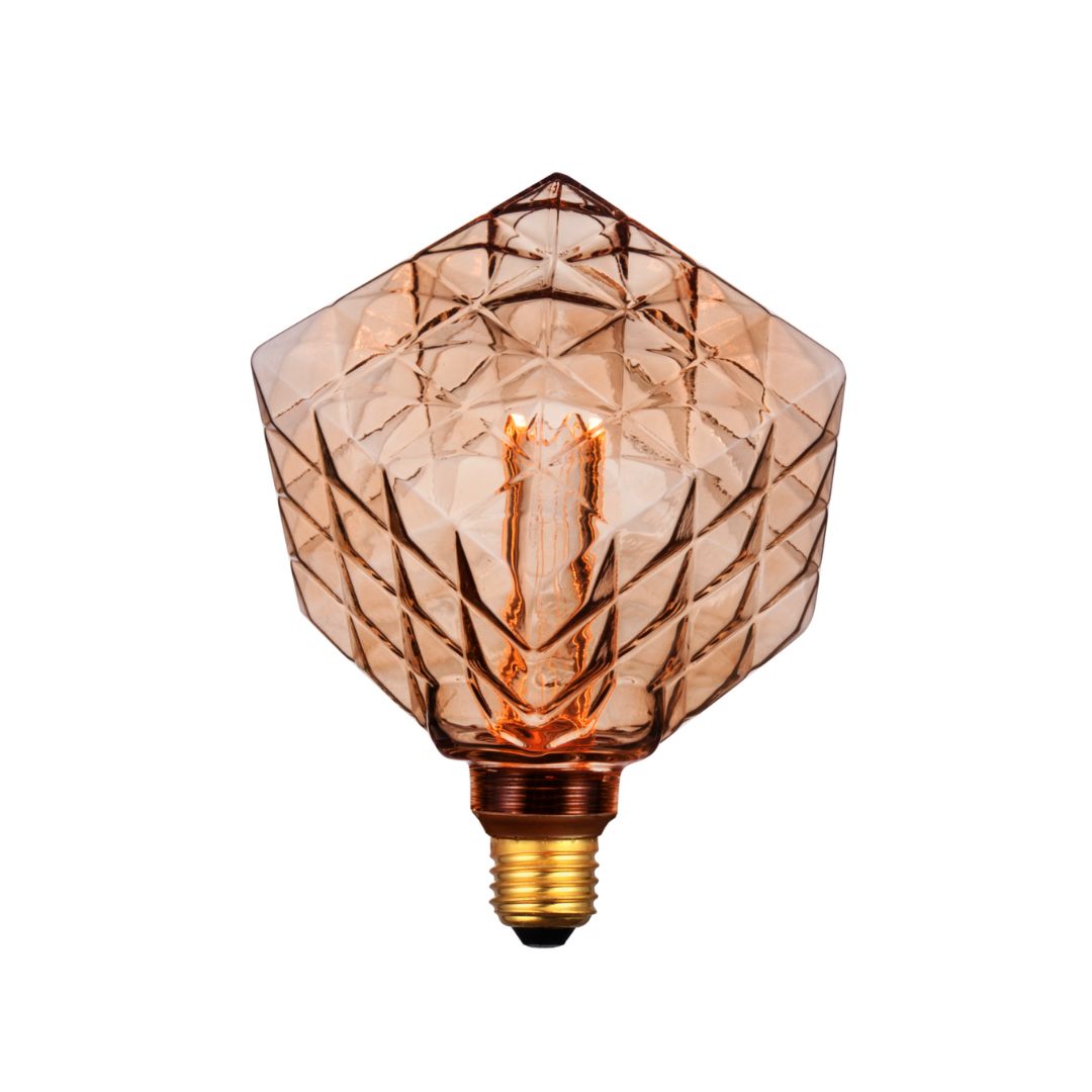 Lâmpada LED E27 Diamante Dourado 1800k 4W