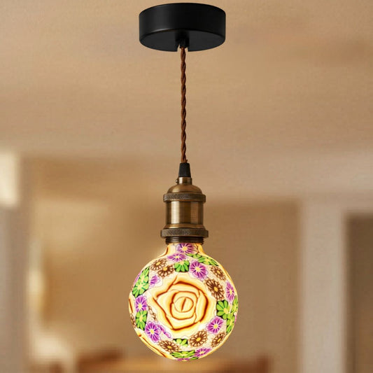 Flores conduzidas decorativas da laranja do globo do silicone do bulbo E27 4w 3000k
