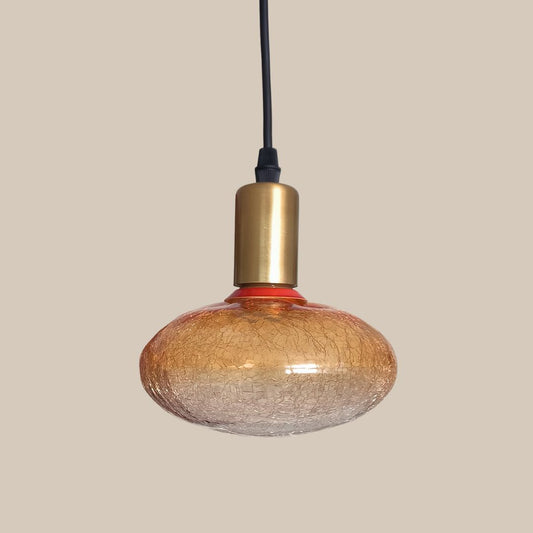 Bombilla LED UFO Craquelada Dorada 3,5W E27 3000K – Luz Cálida Decorativa