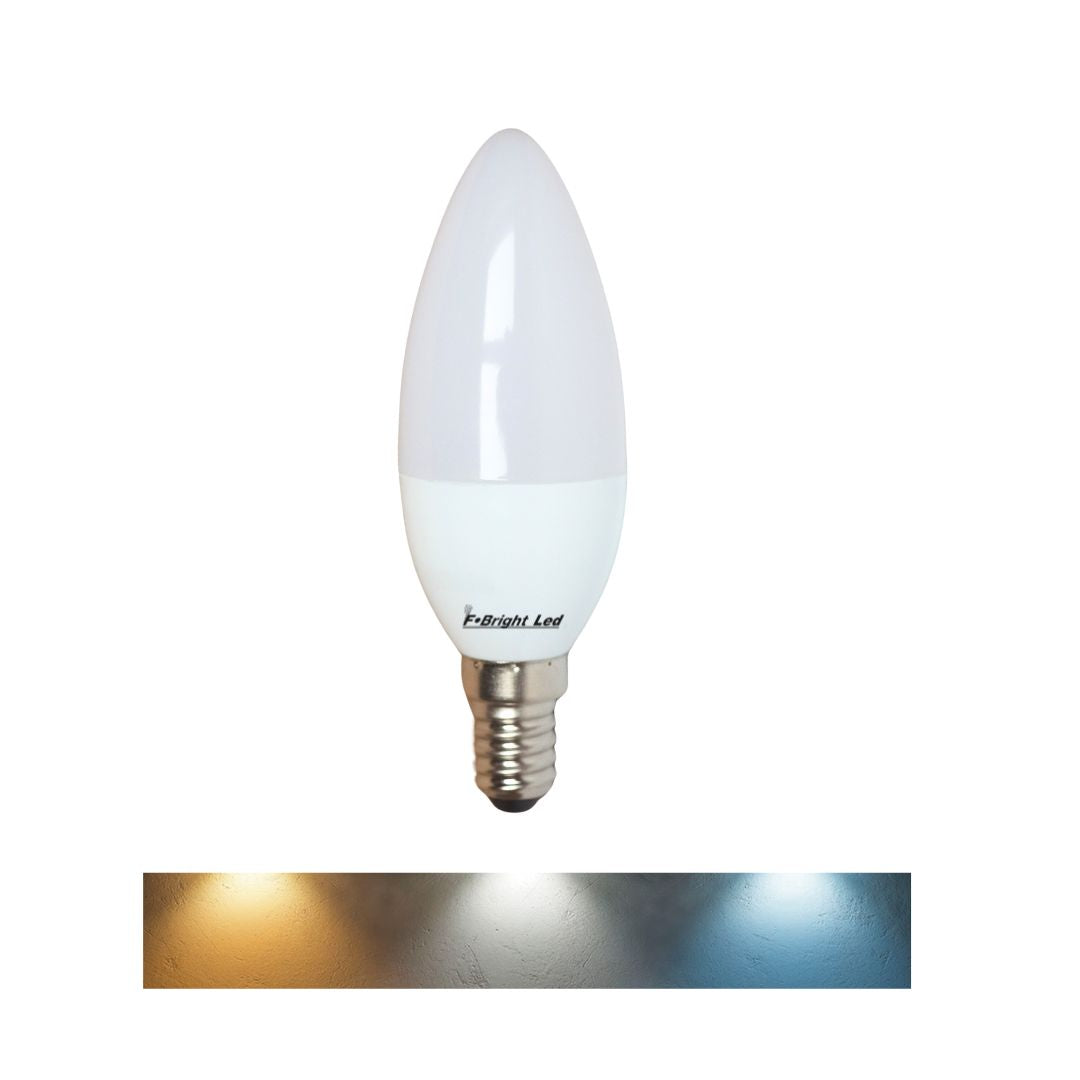 Bombilla Vela Led E14 6W Cambio de Tono con Memoria