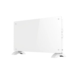 Calefactor con Panel de Cristal 1000W Cristal Templado Blanco