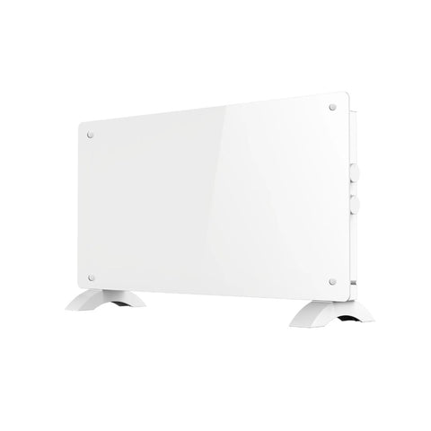 Calefactor con Panel de Cristal 1000W Cristal Templado Blanco