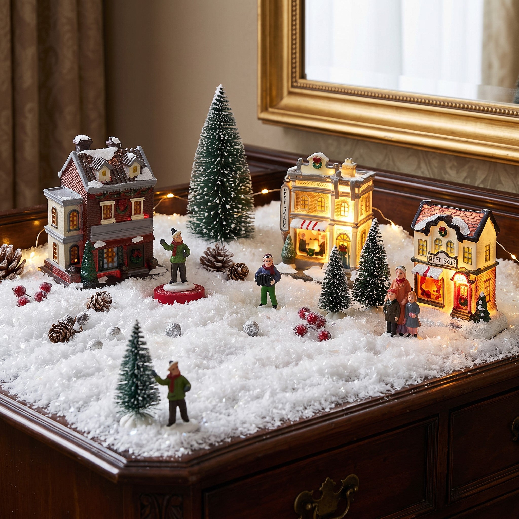 Figura conduzida da natividade de Natal