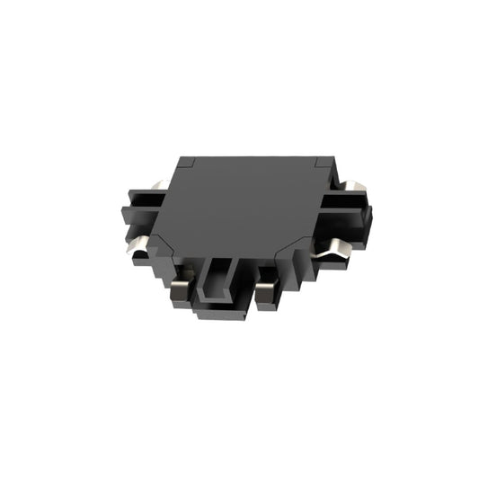 Conector en T para Mini Carril Magnético de Superficie – Negro