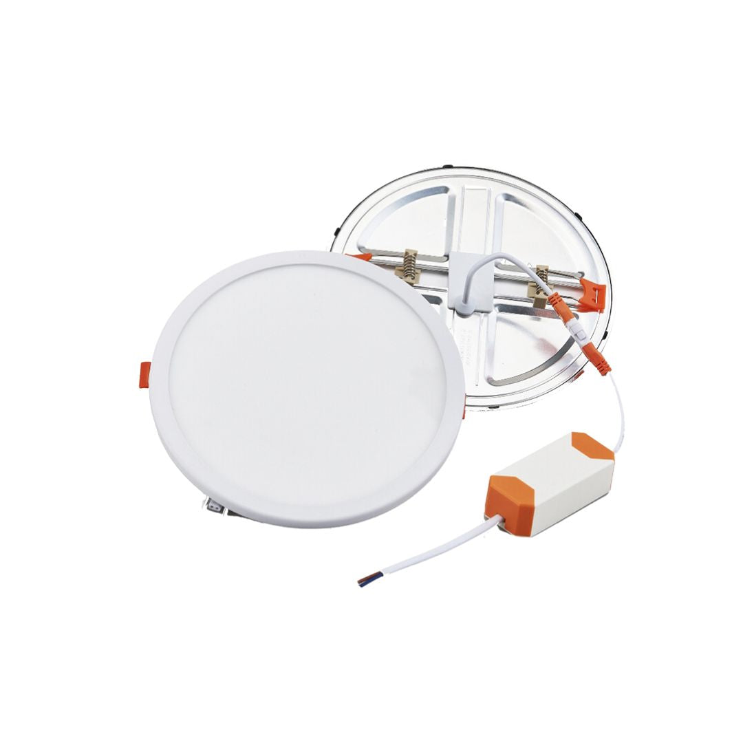 Downlight Led Circular Empotrable 15W 3000K Corte Ajustable 50mm a160mm Regulable