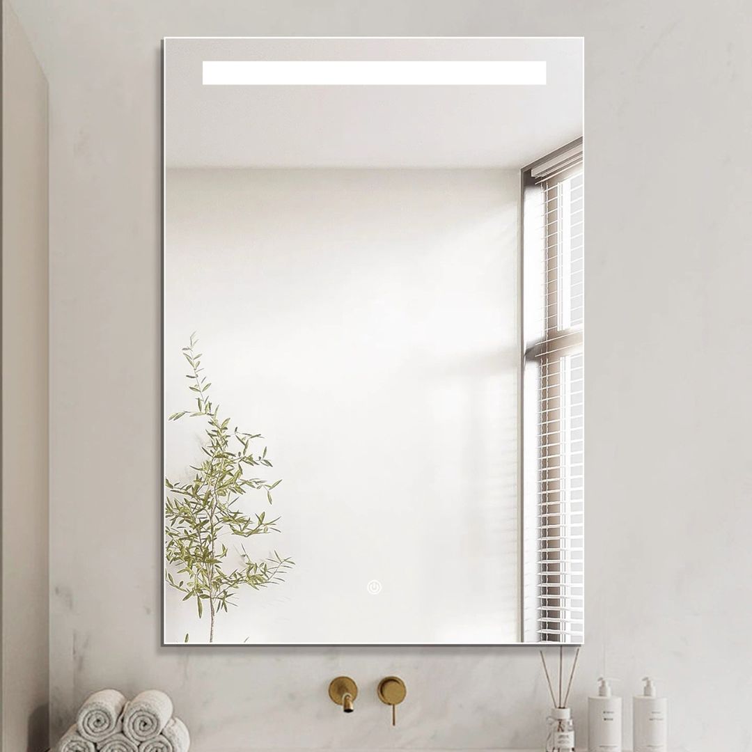 Espejo LED Rectangular 60x80 cm para Baño y Tocador con Antivaho, CTT y Táctil