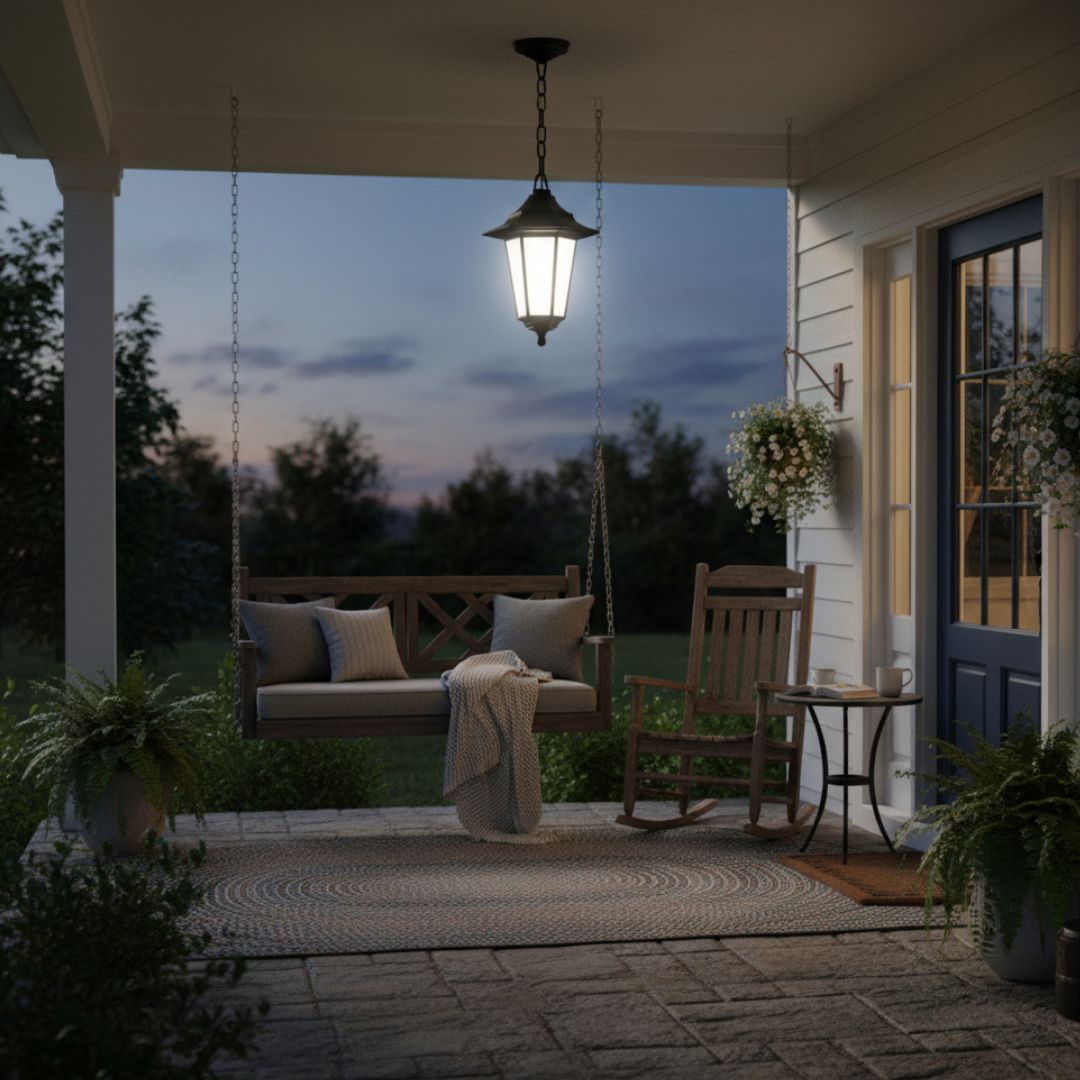 Applique murale d'extérieur à suspendre PC + PP résistant avec support de lampe E27