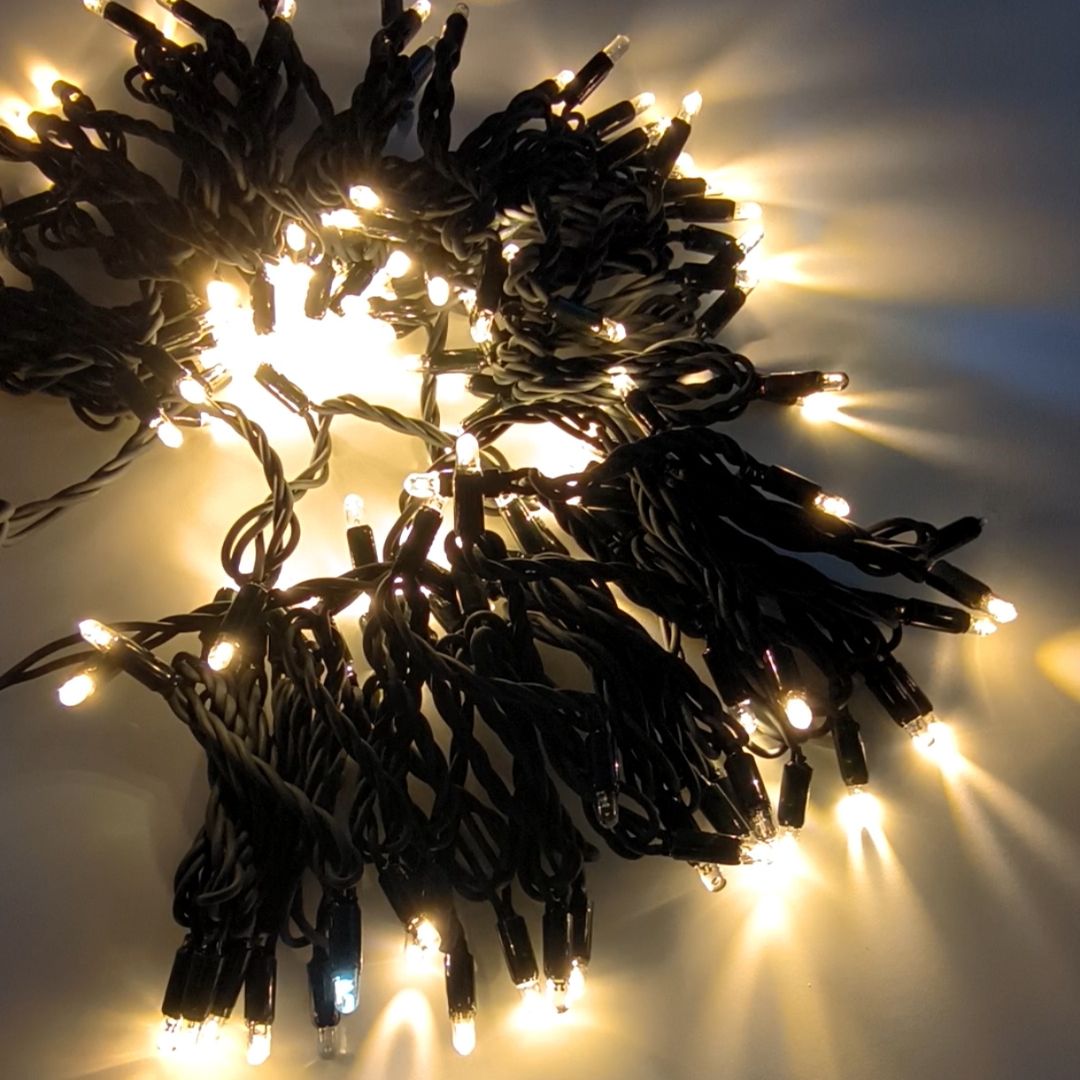 Guirnalda LED 144 Luces, 15m, 2700K con destellos, ampliable hasta 10 tramos IP65