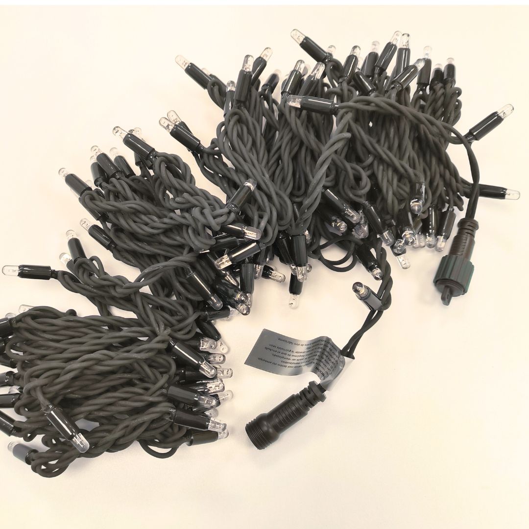 Guirnalda LED 144 Luces, 15m, 2700K con destellos, ampliable hasta 10 tramos IP65