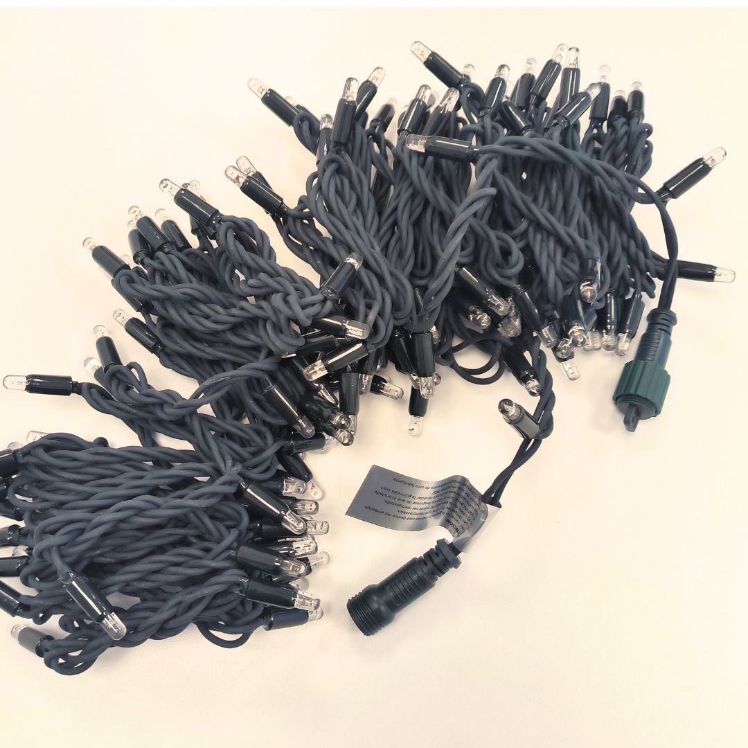 Guirnalda LED 144 Luces, 15m, 2700K con destellos, ampliable hasta 10 tramos IP65