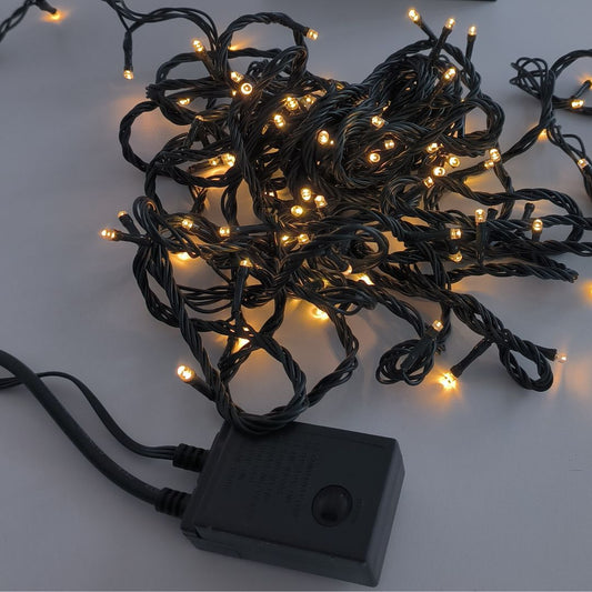 Guirlande lumineuse décorative d'intérieur à 100 LED blanc chaud IP20, 10,5 m