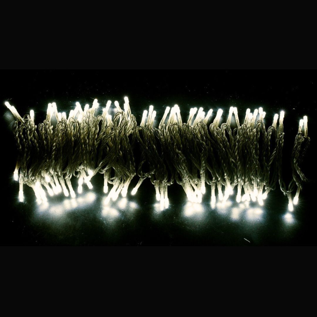 144 Luzes LED Branco Quente – Internas e Externas, Ligação em Série