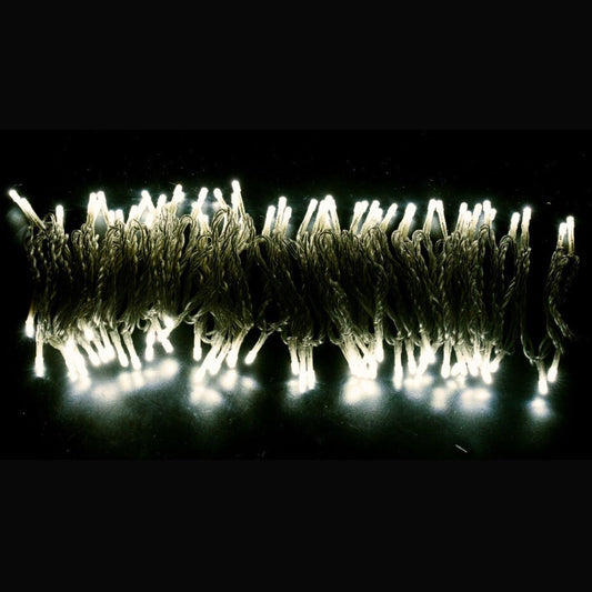 144 Luzes LED Branco Quente – Internas e Externas, Ligação em Série