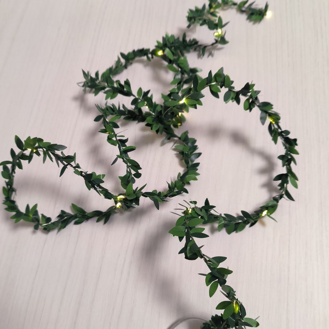 Pack de Guirnaldas LED Natural y Acogedor – 2 Guirnaldas de 1,9 m