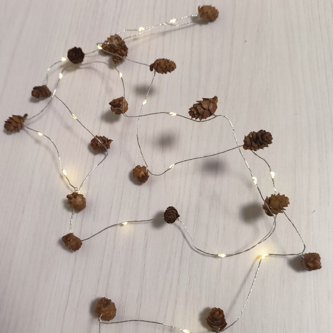 Pack de Guirnaldas LED Natural y Acogedor – 2 Guirnaldas de 1,9 m