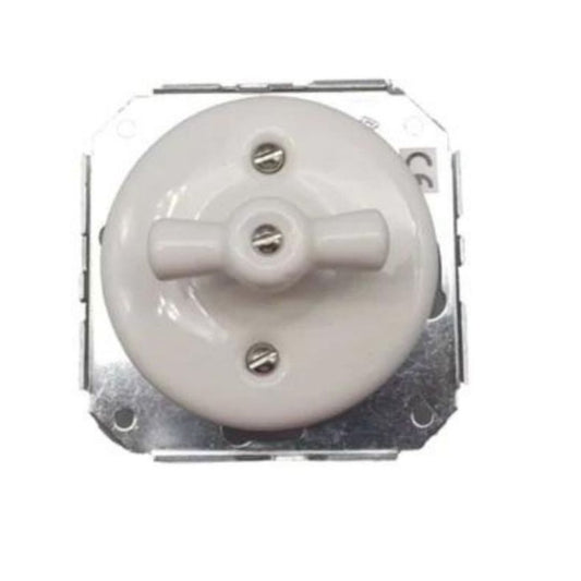Interruptor Cruzamiento de Porcelana Empotrable 10A 250V