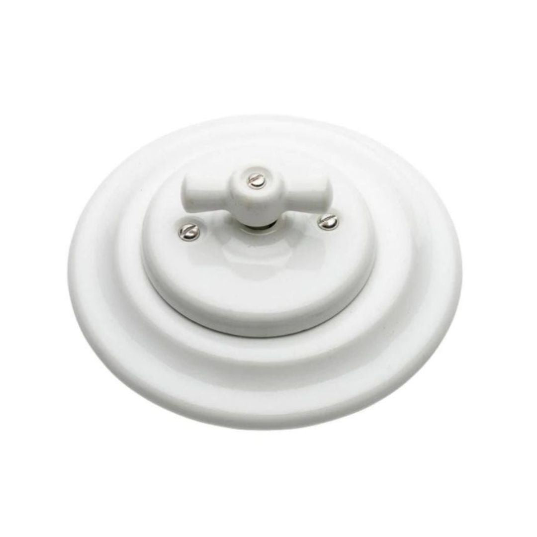 Interruptor Cruzamiento de Porcelana Empotrable 10A 250V