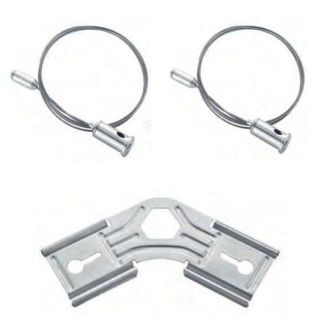 Kit de Suspensión para Conexión Hexagonal – Accesorio de Colgar con 2 Cables