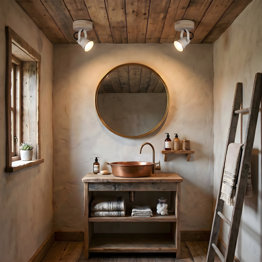 Spot GU10 pour mur et plafond en bois et céramique émaillée