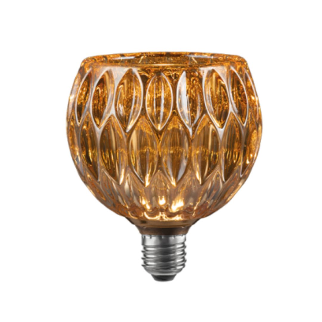 Bombilla Decorativa LED con Diseño Tulipa de Cristal 3.000k