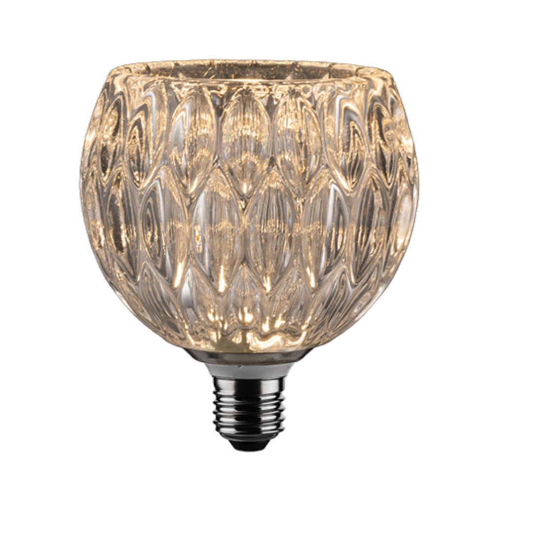 Bombilla Decorativa LED con Diseño Tulipa de Cristal 3.000k