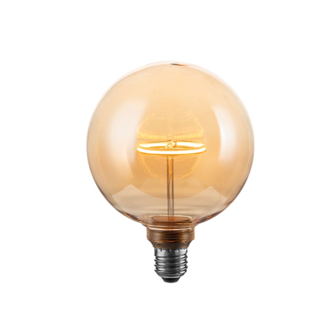 Lámpara Decorativa LED E27 3W Ámbar 1800K - Anillo Flotante Luminoso