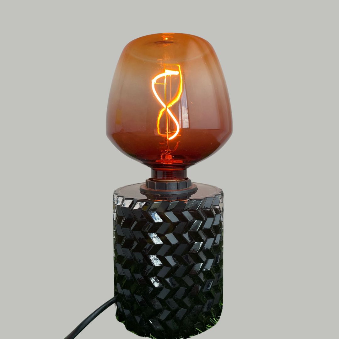 Lâmpada Decorativa de Filamento Led E27 4w 1800k Gradiente Marrom e Laranja