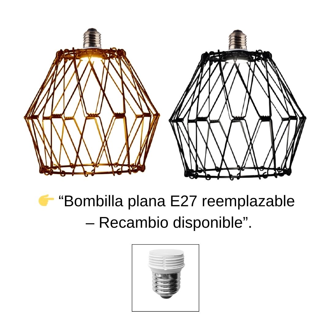 Tulipa de Metal Modular LED 4W 3000K para Lámpara de Techo